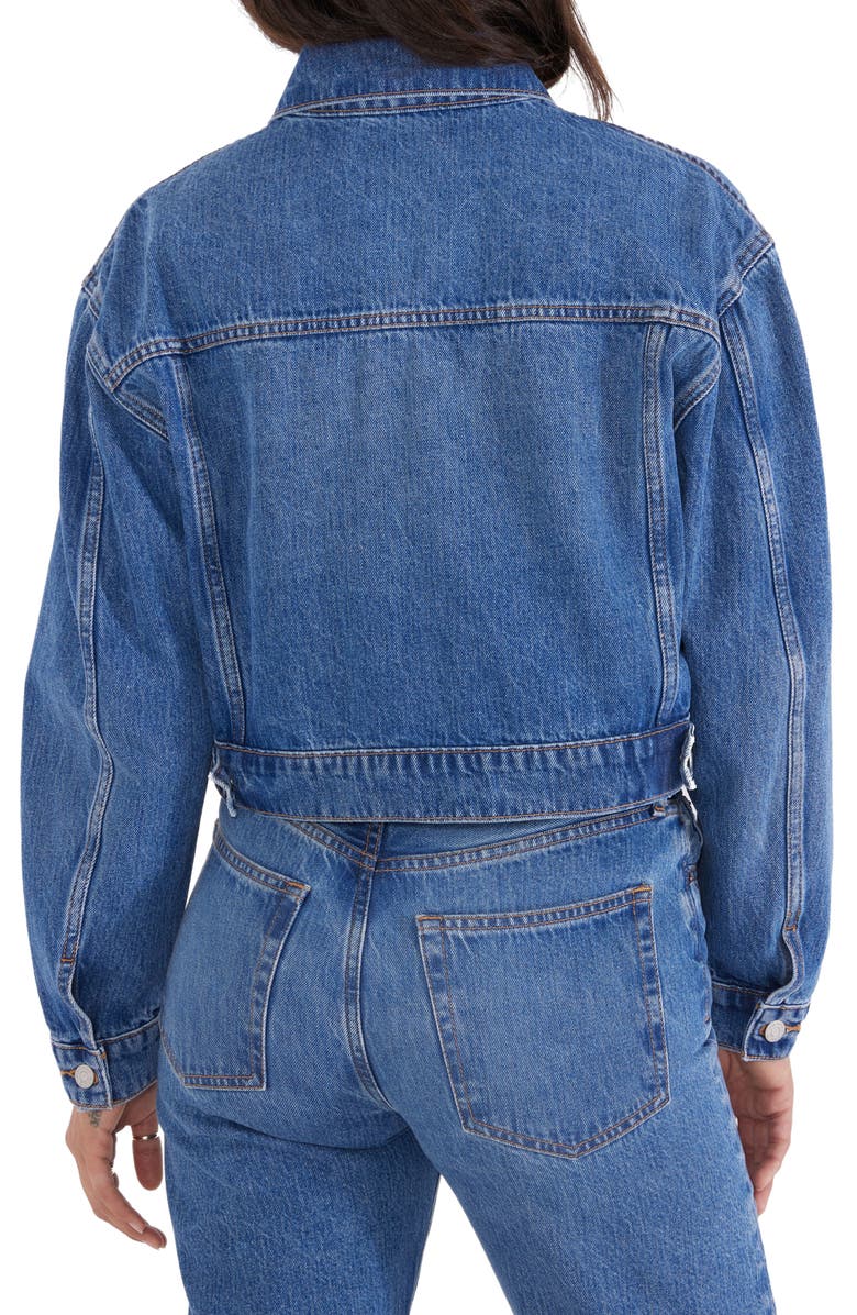 ÉTICA River Crop Denim Jacket, Alternate, color, 