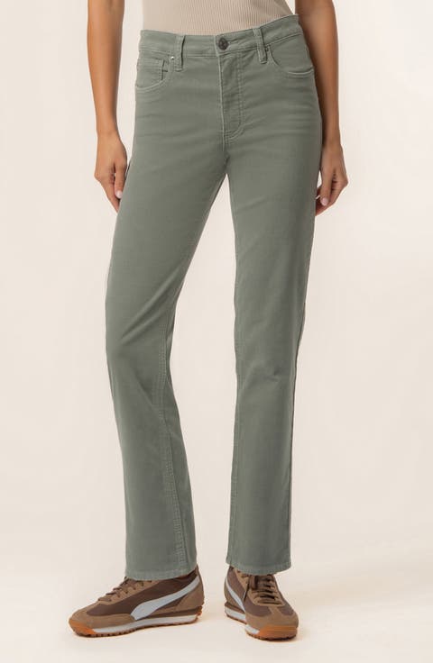Quinn Slim Straight Leg Corduroy Pants