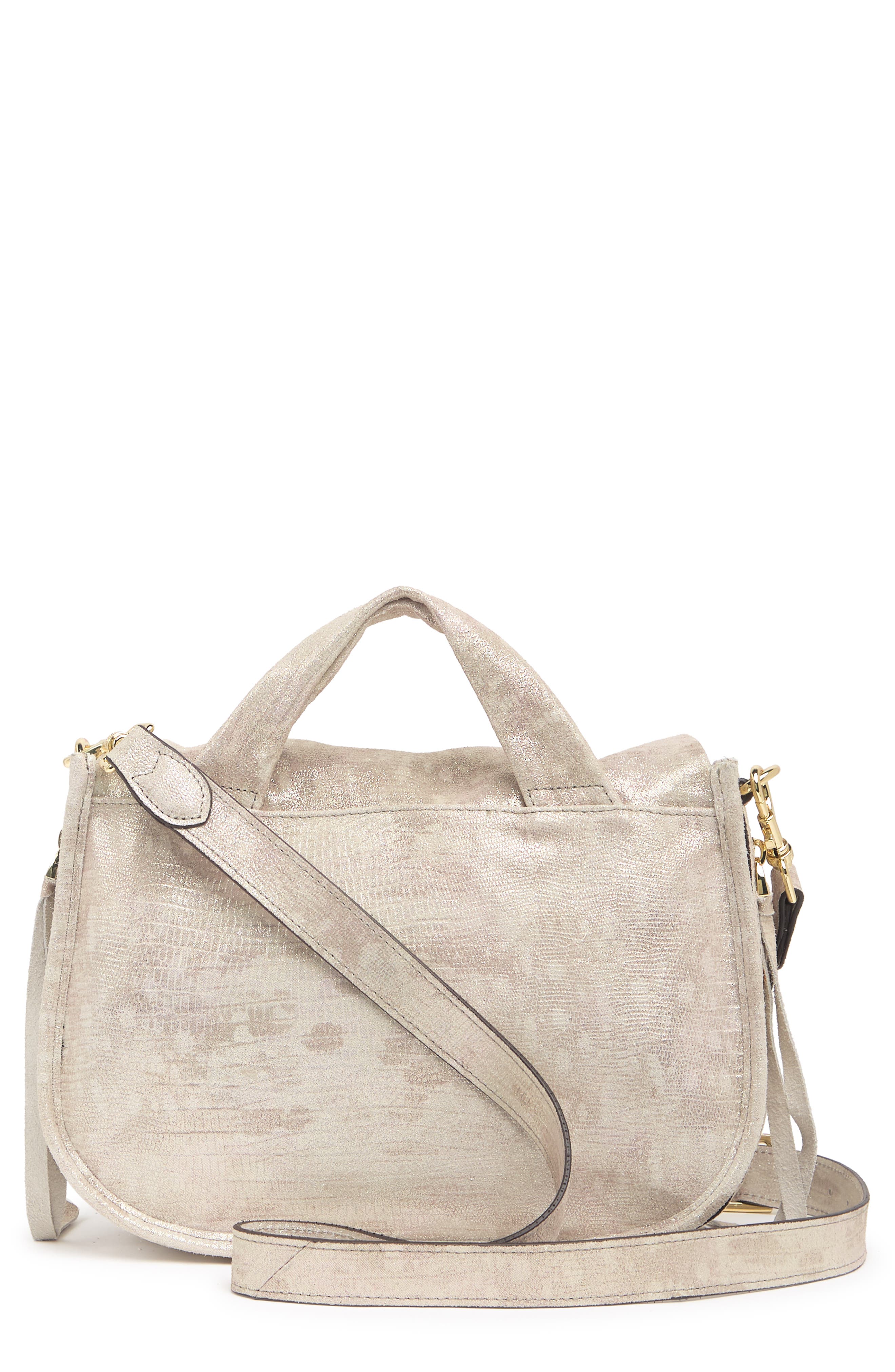 KESTENBERG Astor Place Saddle Bag, Alternate, color, METALLIC LIZARD
