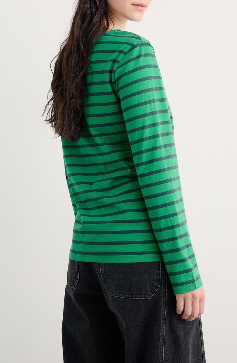 Seasalt Cornwall Sailor Stripe Organic Cotton Top, Alternate, color, Breton Glade