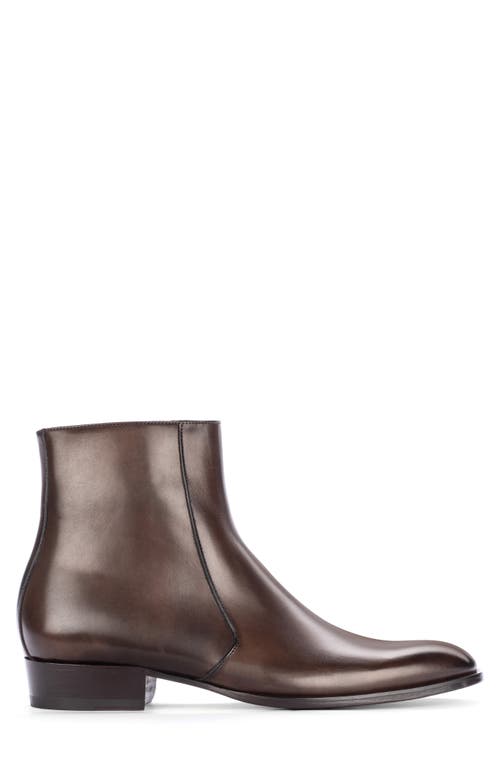 To Boot New York Wright Plain Toe Zip Boot In Brown