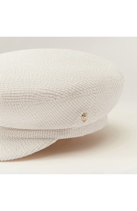 Jules Velvet Corduroy Baker Boy Hat