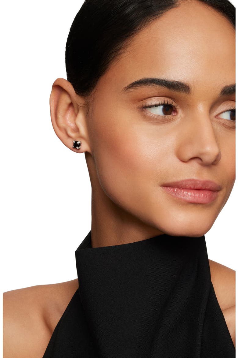 Chatelaine® Stud Earrings, 6mm, Alternate, color, BLACK ONYX
