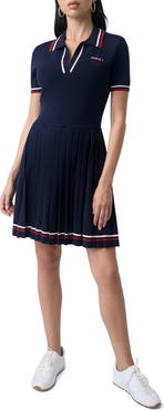 GUESS Marilyn Short Sleeve Polo Sweater Dress