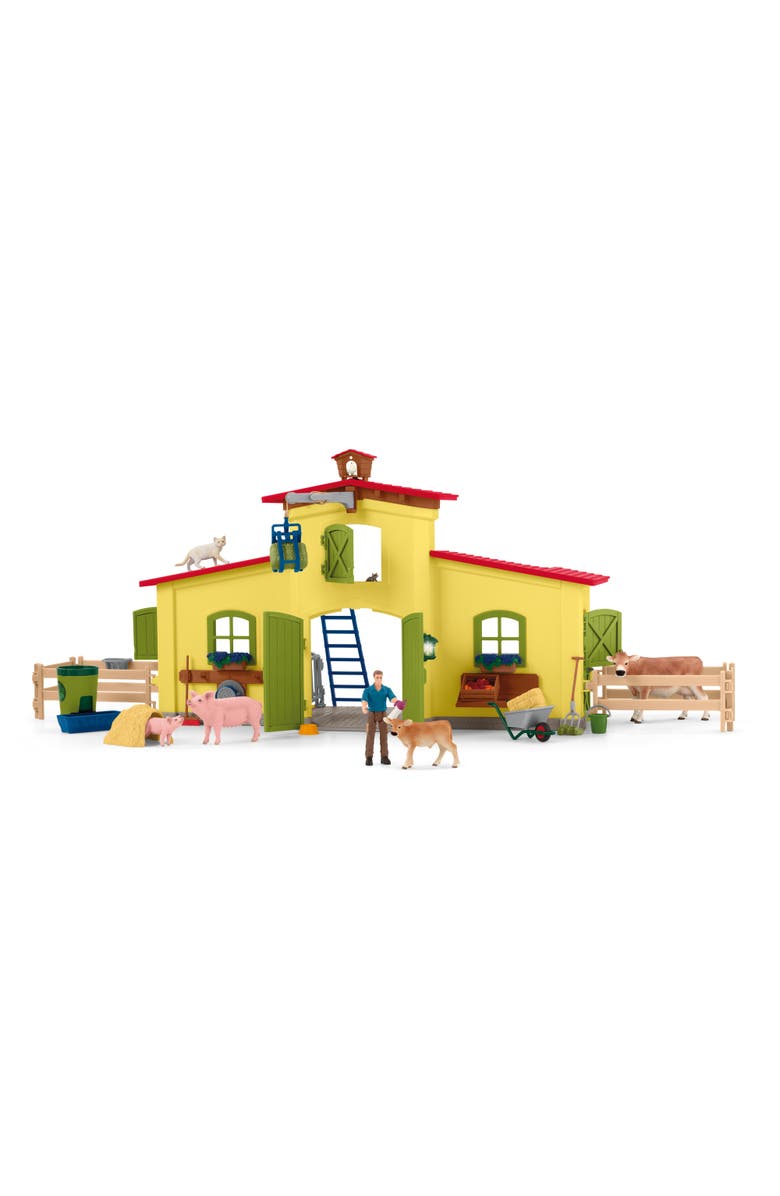 Schleich Farm World Large Farm 92 Piece Playset, Main, color, Multicolored