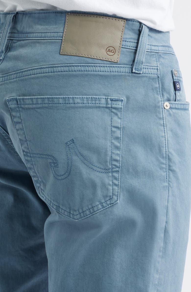 AG Everett Stretch Sateen Slim Straight Pants, Alternate, color, Sulfur Shore Break