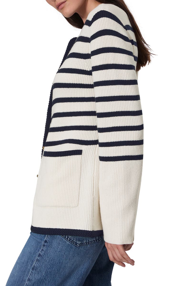 Nancy Stripe Wool Blend Cardigan