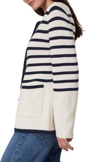 Nancy Stripe Wool Blend Cardigan