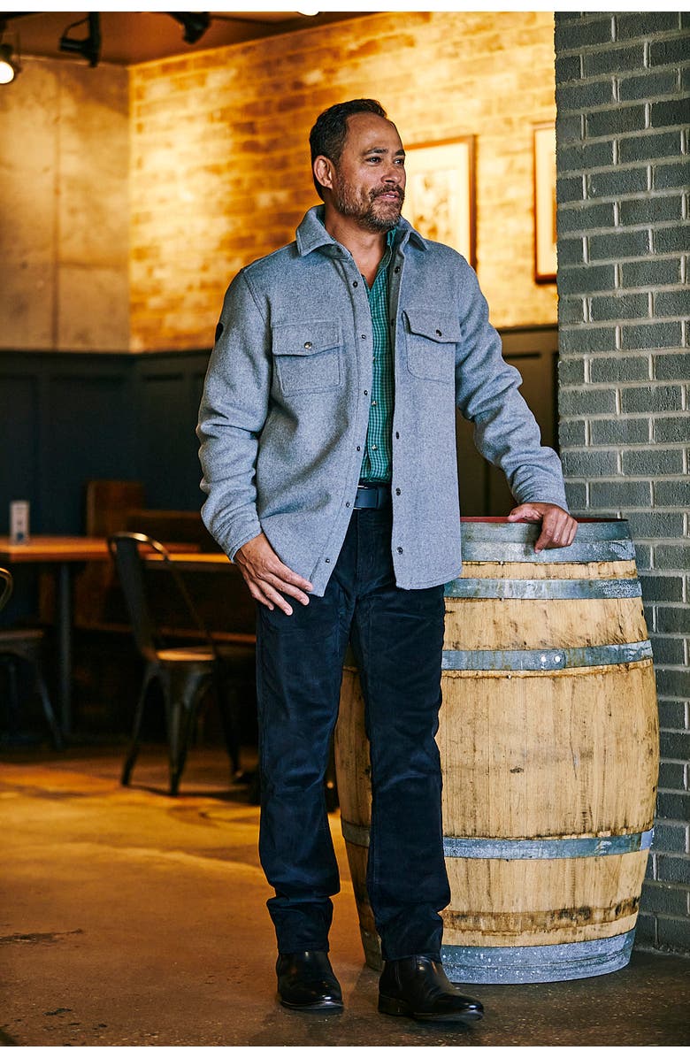 Mountain Khakis Dover Wool Shirtjac, Alternate, color, Heather Grey