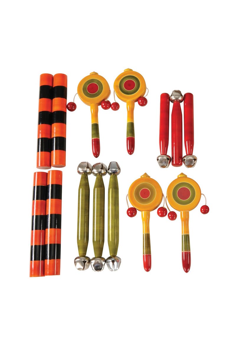 Shake, Rattle and Rhythm Kit, Alternate, color, Brown