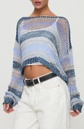 Princess Polly Perren Stripe Sheer Sweater