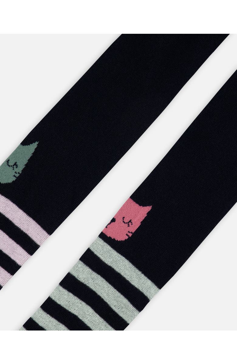 Deux par Deux Knit Tights, Alternate, color, Dark Blue