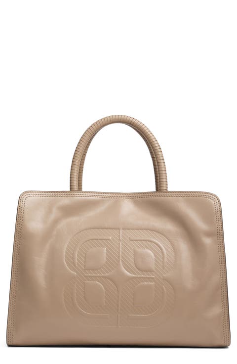 Ella Embossed Leather Tote