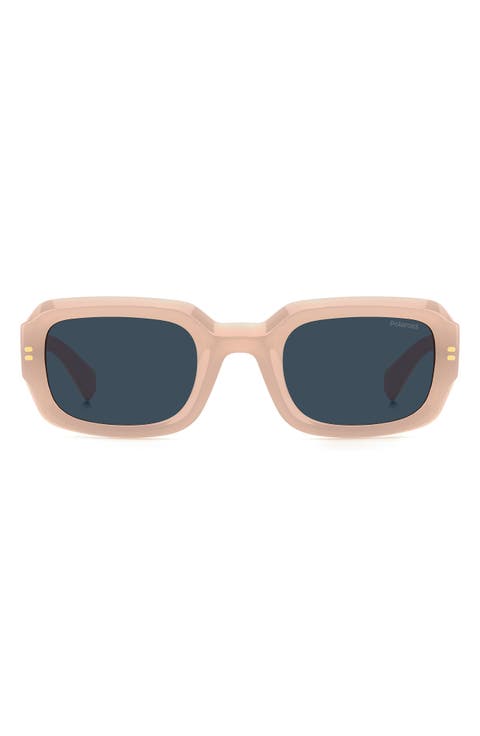 51mm Polarized Rectangular Sunglasses