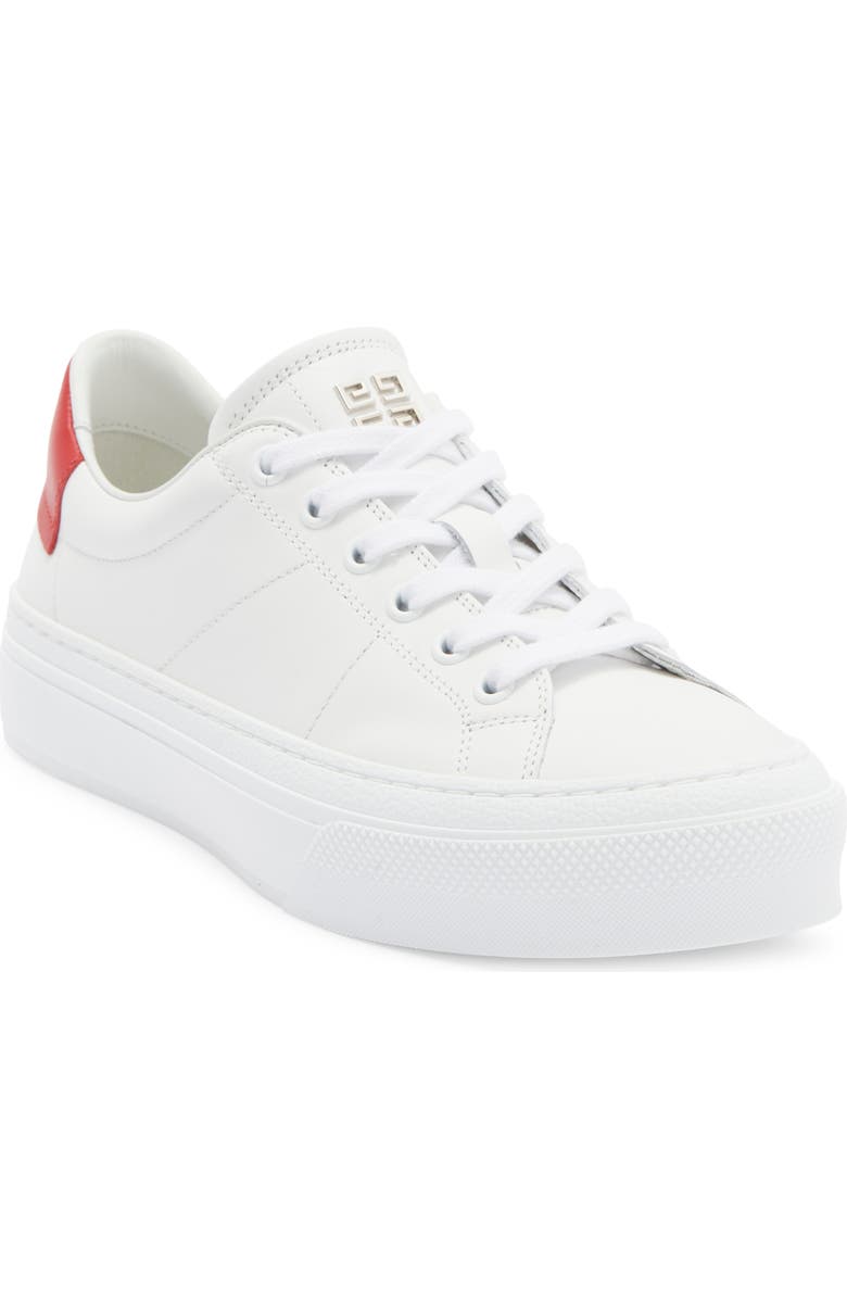 Givenchy City Sport Low Top Sneaker, Main, color, White Red