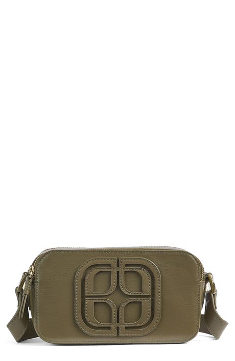 Perry Logo Leather Camera Bag