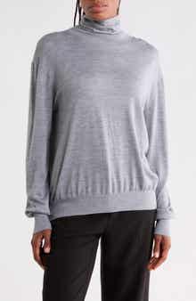 Easy Wool & Silk Turtleneck Sweater