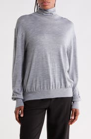 TWP Easy Wool & Silk Turtleneck Sweater