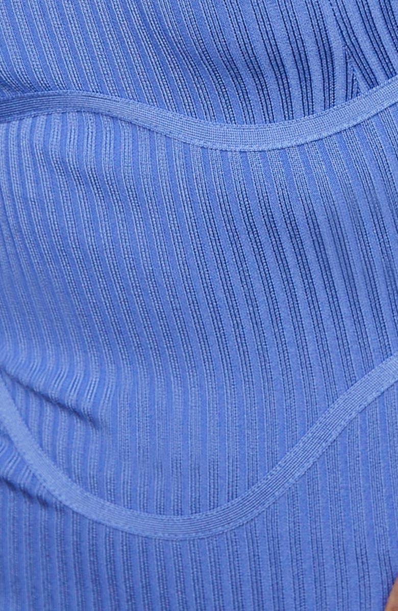 HOUSE OF CB Misty Long Sleeve Bandage Rib Midi Dress, Alternate, color,