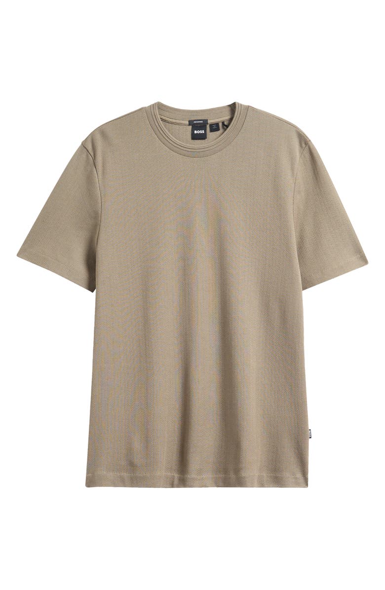 BOSS Thompson Cotton T-Shirt, Alternate, color, Open Brown