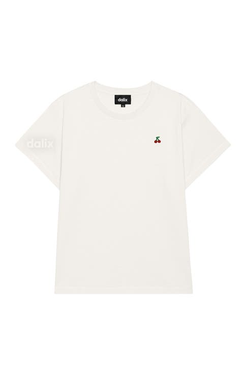 Womens Lil Cherry Lightweight High Waisted Tee