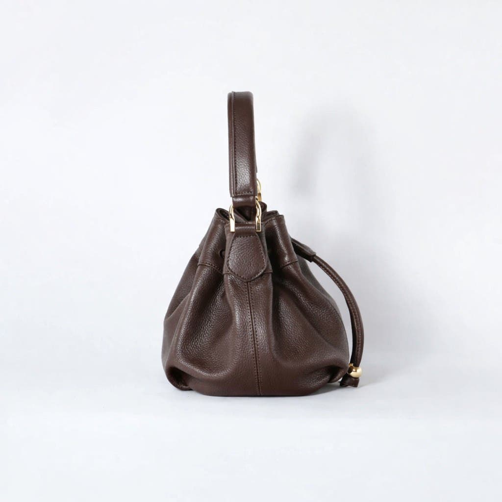 ROSZUAR Sienne Luxury Bucket Handbag, Alternate, color, Chocolate