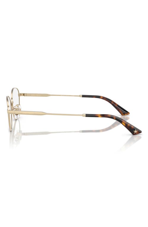 Jimmy Choo 51mm Oval Optical Glasses In Brown
