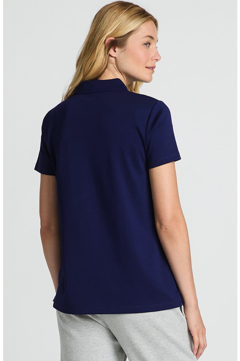 Supima Cotton Polo Shirt, Alternate, color, Deep Sea Navy