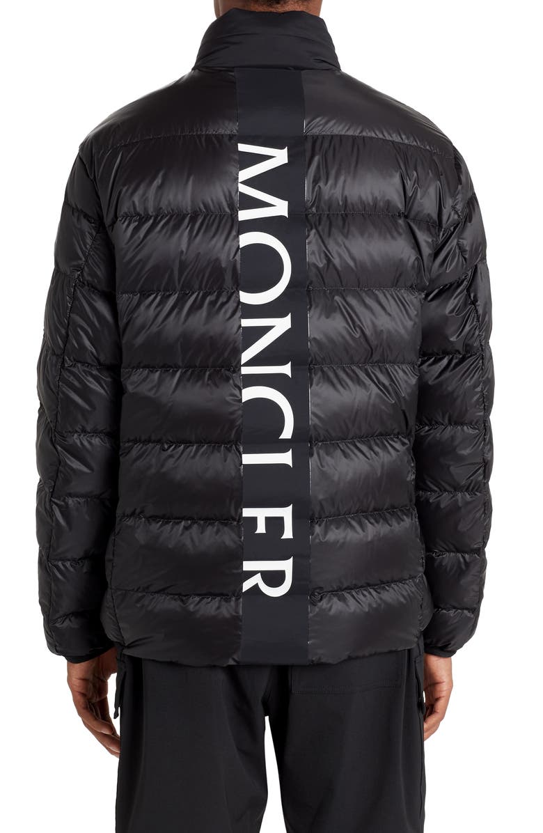 Moncler Peyre Back Logo Water Resistant Down Puffer Coat, Alternate, color, 