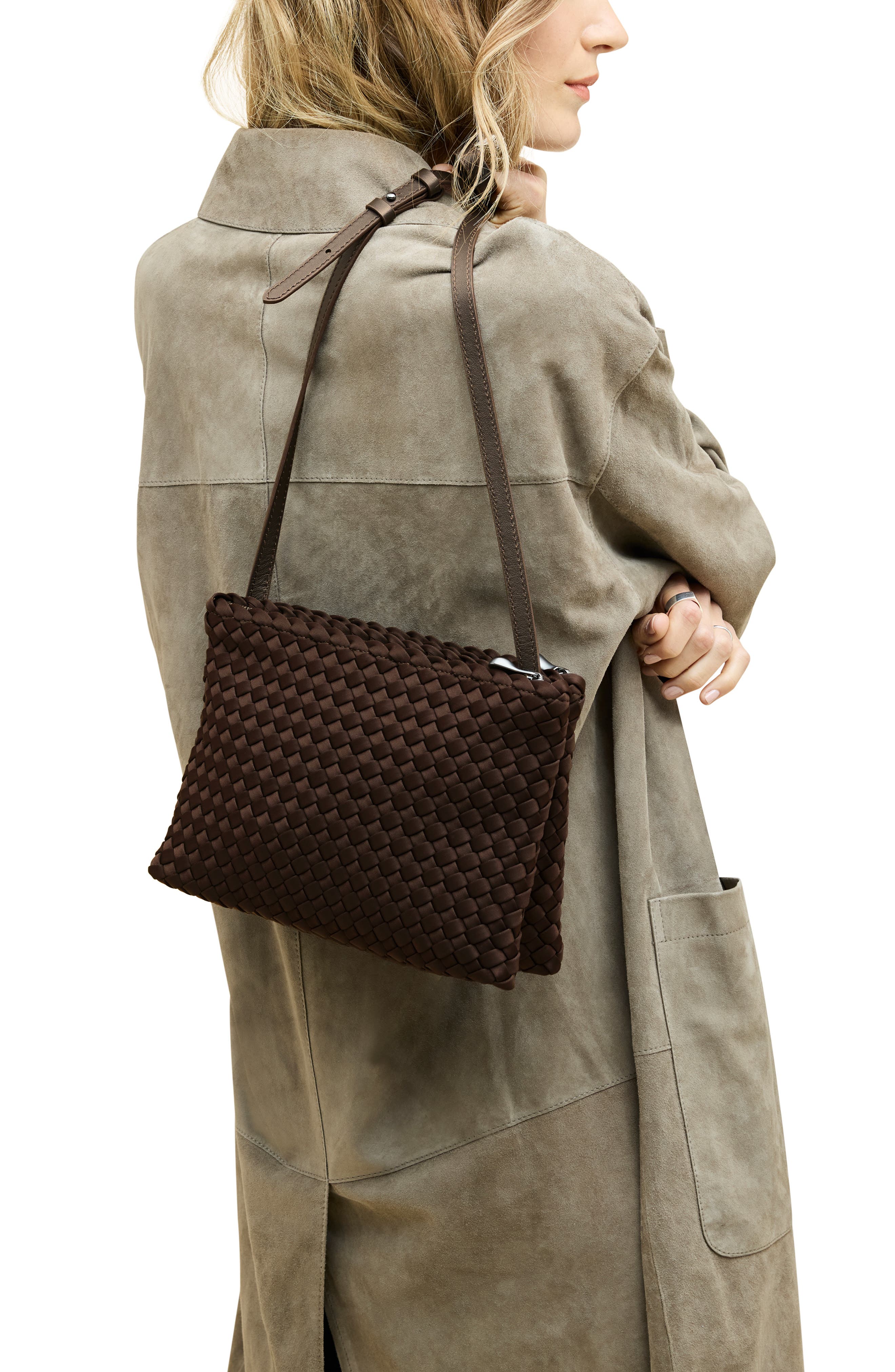 NAGHEDI Medium Soho Envelope Crossbody Bag, Alternate, color, Chocolate