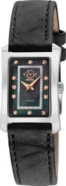 GV2 Luino Diamond Embellished Leather Strap Watch, 23mm x 29mm - 0.084 ctw.