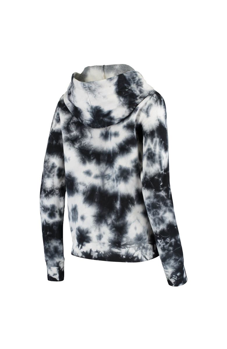 New Era Women's New Era Black Las Vegas Raiders Tie Dye Fleece Full-Zip Hoodie, Alternate, color, 