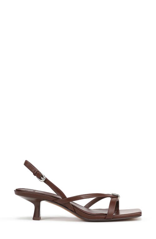 Vince Tali Slingback Kitten Heel Sandal In Brown