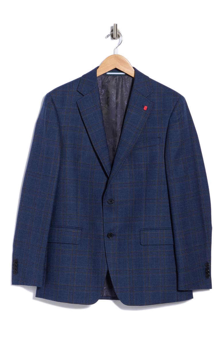 Wool Sport Coat, Main, color, BLUE/ TAN