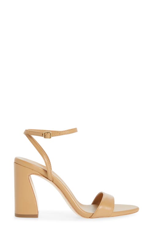 Loeffler Randall Malia Curved Heel With Ankle Strap In Brown In Brown