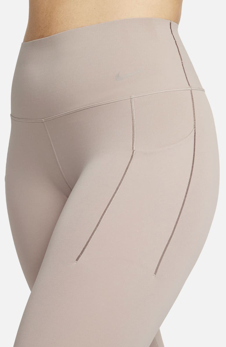 Nike Universa Medium Support High Waist 7/8 Leggings, Alternate, color, Diffused Taupe/ Black