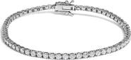 Haus of Brilliance 14K White Gold 3.00 Ctw Diamond Classic Standard 4 Prong Set Tennis Bracelet