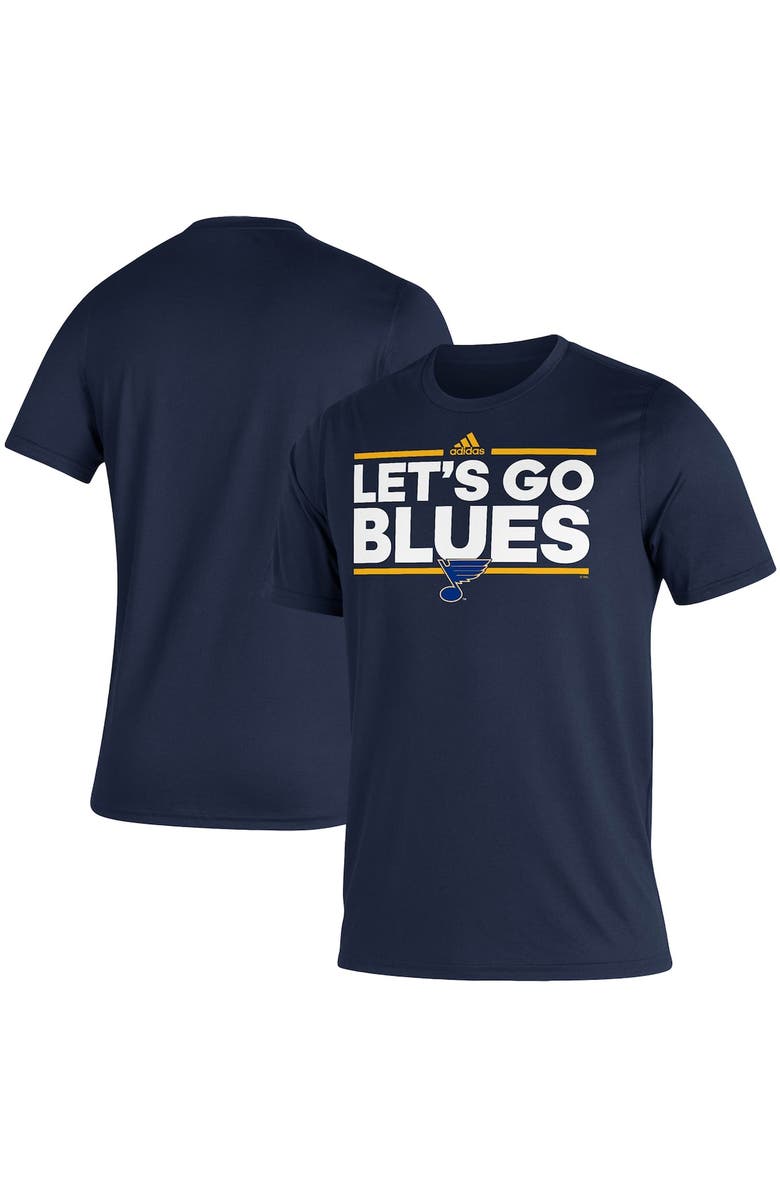 adidas Men's adidas Navy St. Louis Blues Dassler AEROREADY Creator T-Shirt, Alternate, color, 