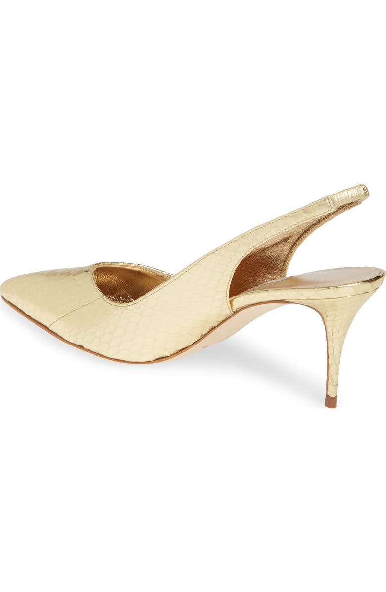Manolo Blahnik Erisli Genuine Snakeskin Slingback Pump, Alternate, color,