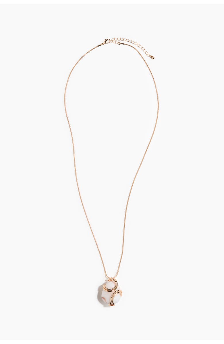 H&M Pendant Necklace, Main, color, Gold-Colored