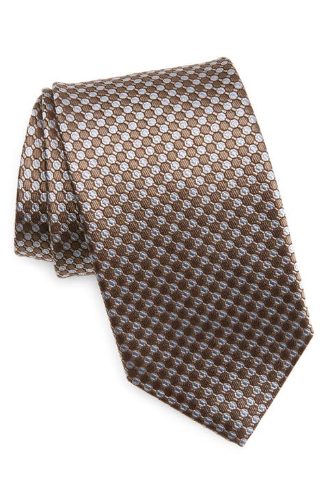 Geometric Silk Tie