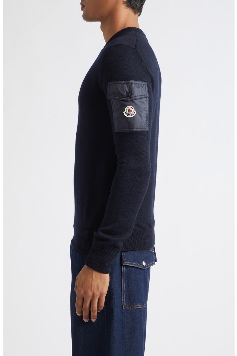 Wool Crewneck Sweater, Alternate, color, OBSIDIAN BLUE