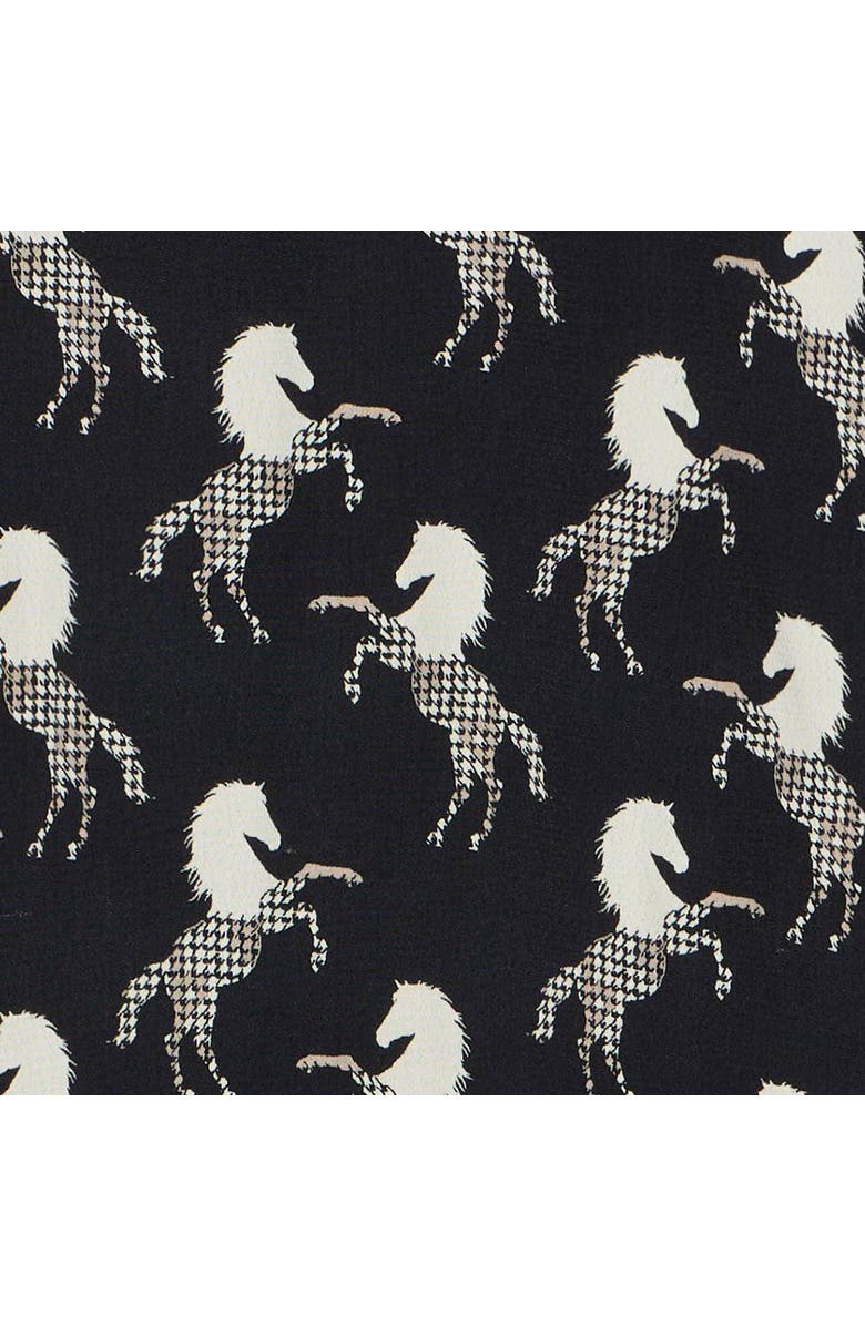 MINT VELVET Horse Print Mini Shirt Dress, Alternate, color, Black