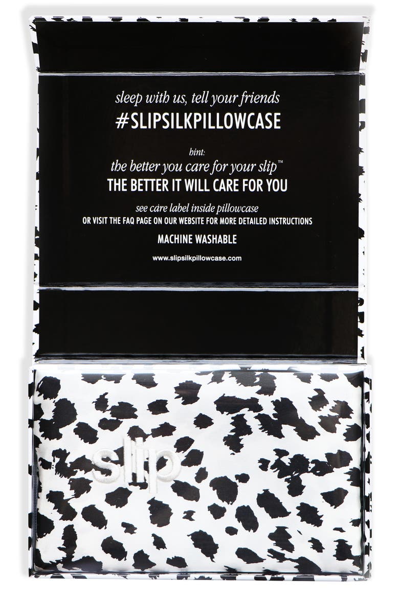 for beauty sleep™ Black & White Leopard Pillowcase (Limited Edition), Alternate, color, NO COLOR