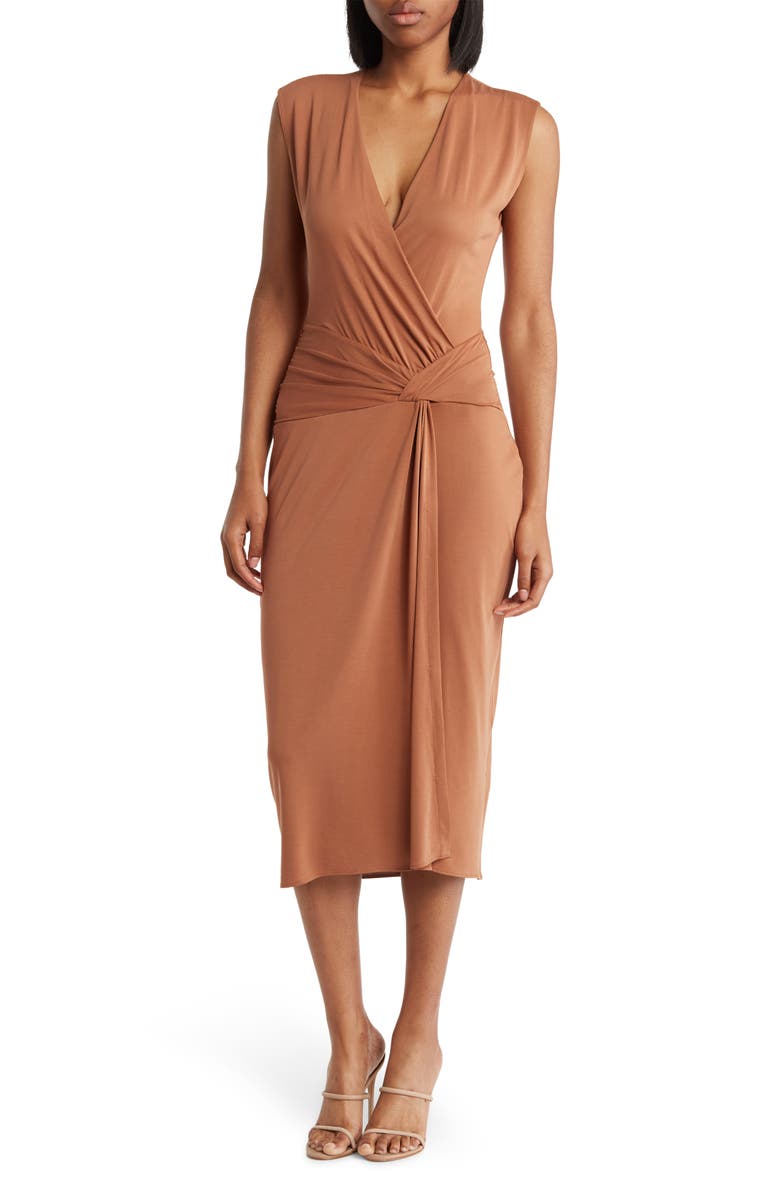 rag & bone Christy Drape Midi Dress, Main, color, 