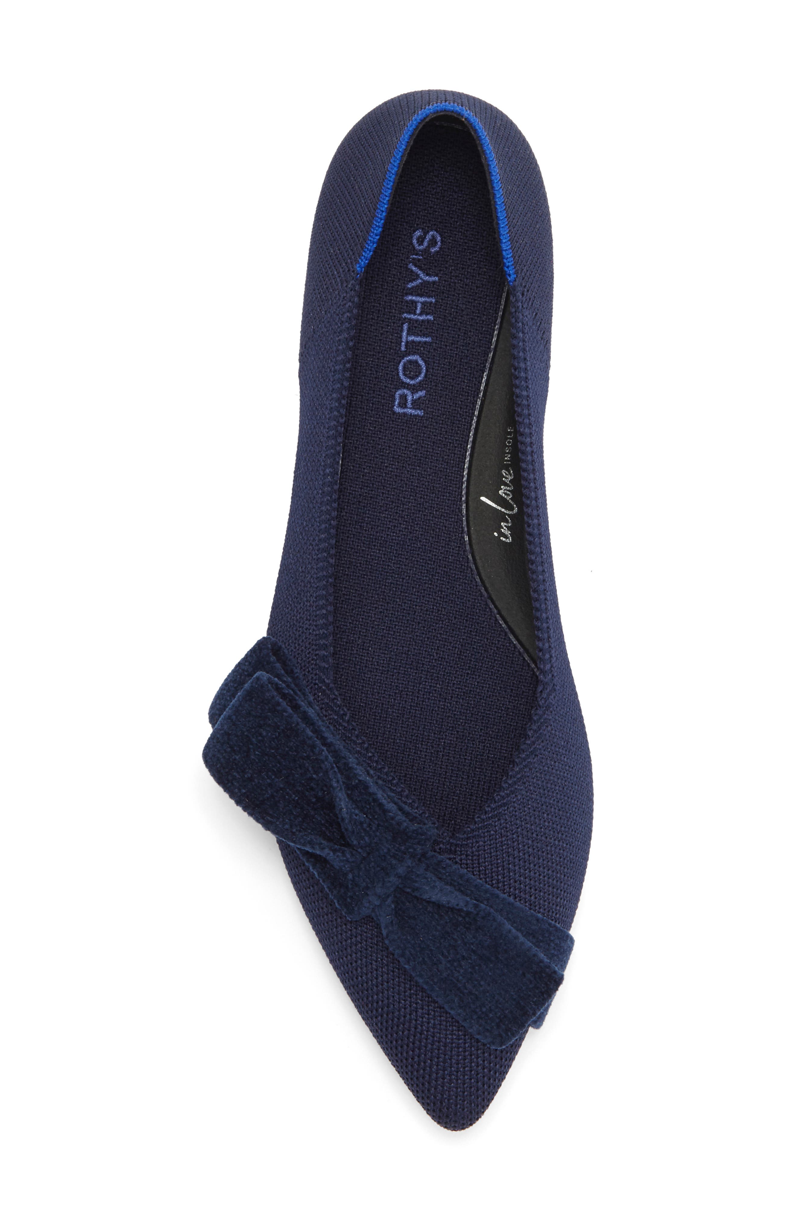 The Bow Point II Flat, Alternate, color, DEEP NAVY