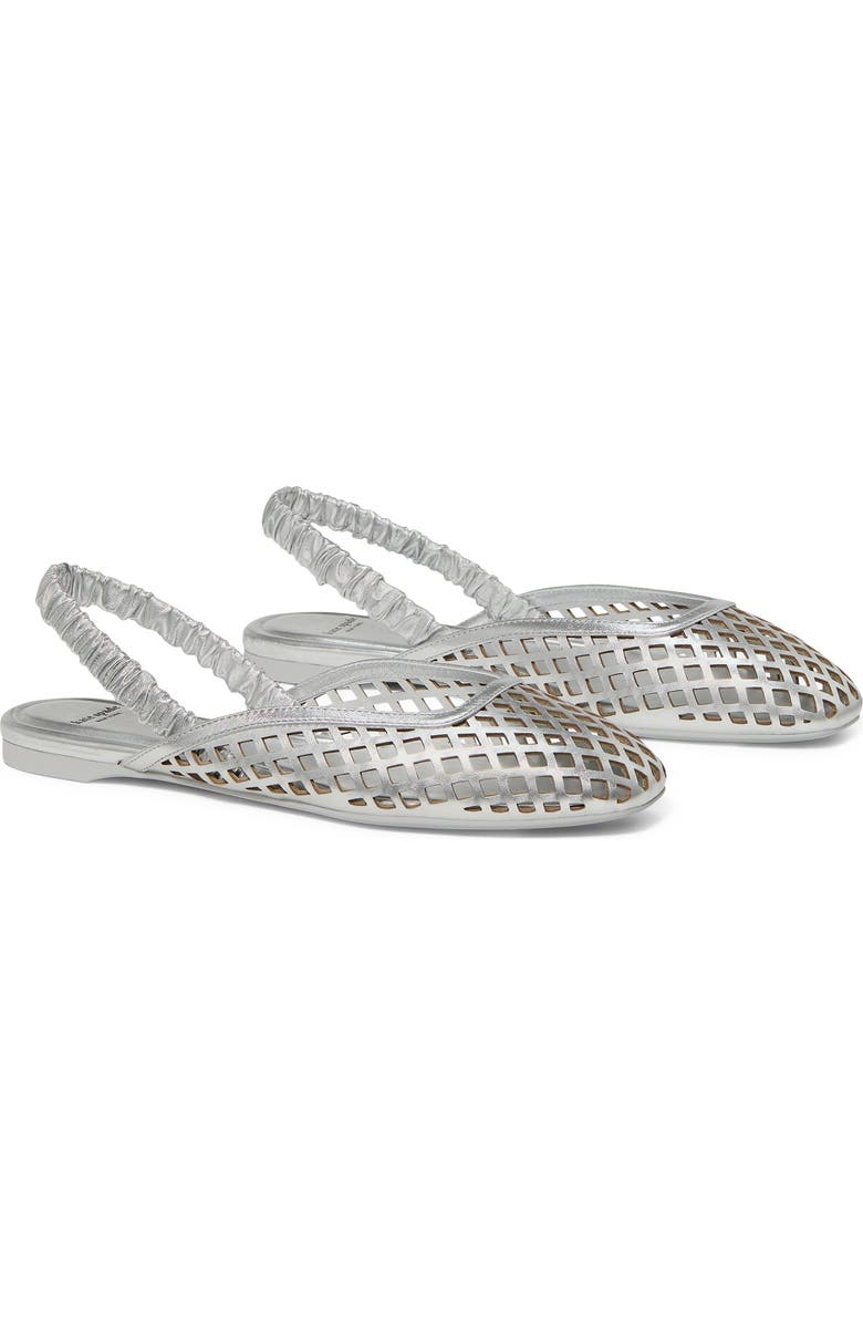 Kate Spade New York slingback flat, Alternate, color, Silver