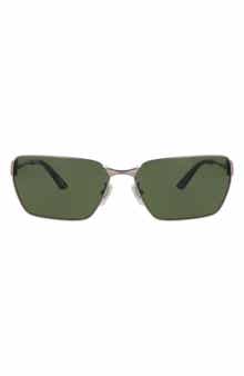 63mm Rectangular Sunglasses
