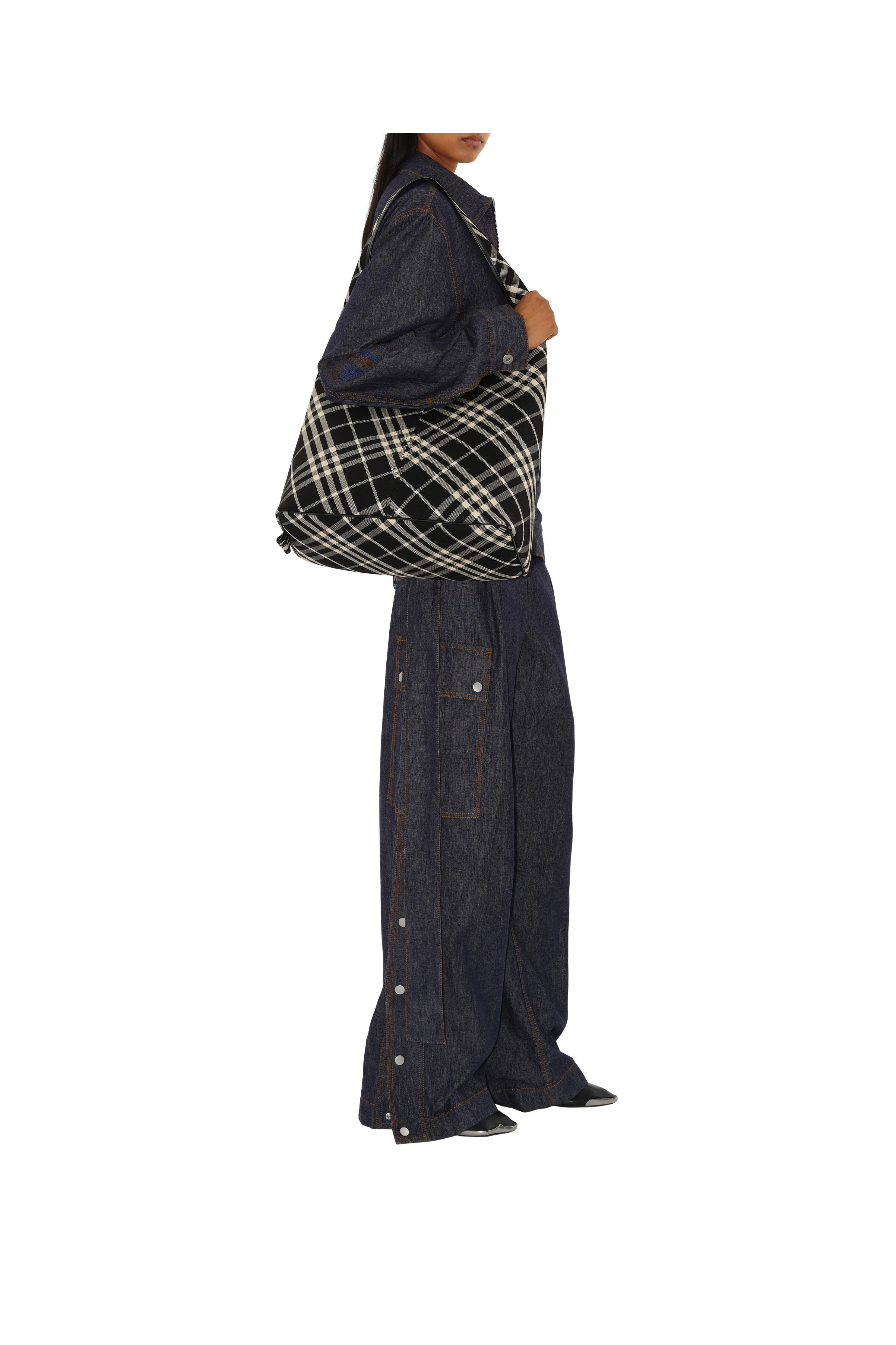 Burberry Large Check Shoulder Bag, Alternate, color, 