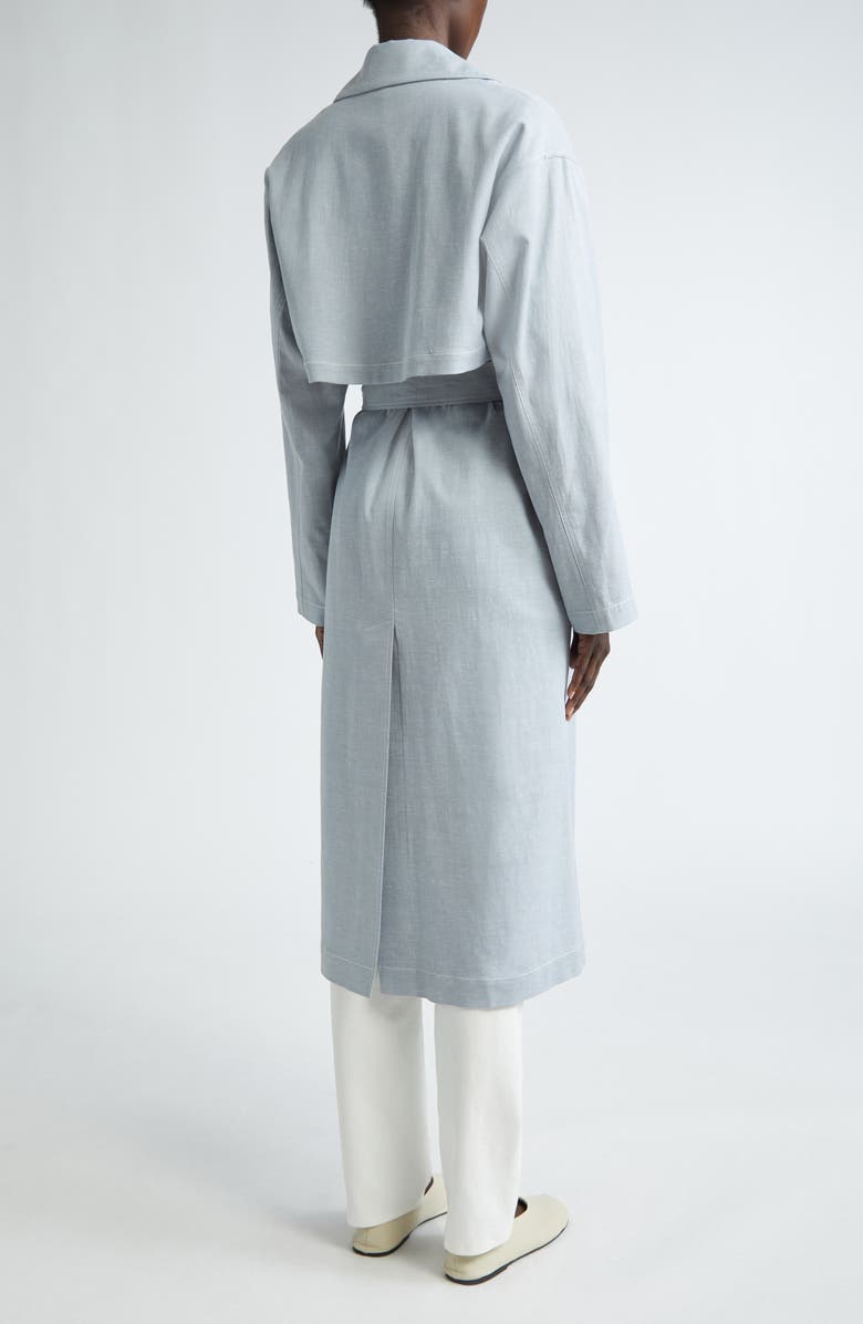 Lafayette 148 New York Oversize Belted Trench Coat, Alternate, color, Atlas Melange